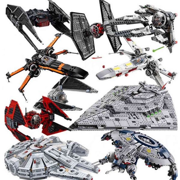 

stern moc x-flgel krawatte kmpfer microfighters bausteine set raum ziegel spielzeug kinder geschenke space wars blocks christmas g220414