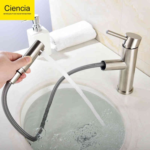 

bidet faucets 304 stainless steel wire drawing and cold basin faucet pull platform upper lower wash 4n8l
