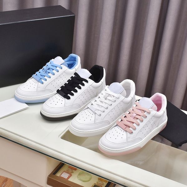 

2022 level designer sports casual shoes selling candy color white board shoe low lace-up flat soled leisure platform sneakers women runner t, Black