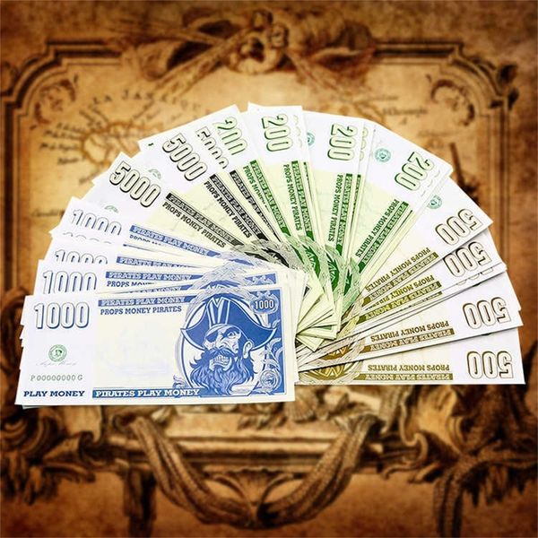 

pirates of caribbean copy money prop euro dollar queen ponds bill 50 100 200 500 party supplies fake movie money billets play gifts home gam