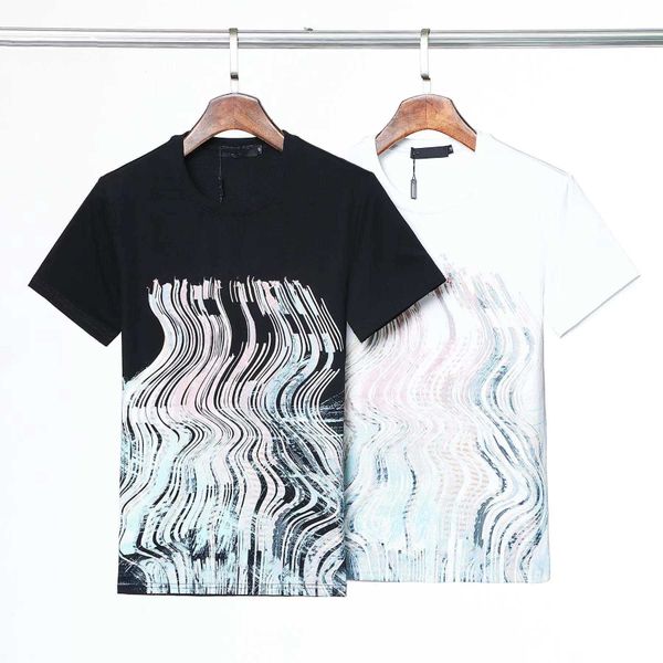 

designer luxury t-shirt brand t shirt clothing spray letter short sleeve spring summer tide men and women clothing, White;black
