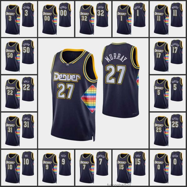

printed men denver nuggets''michael porter jr. facundo campazzo bol rodney mcgruder davon reed''nikola''jokic, Black