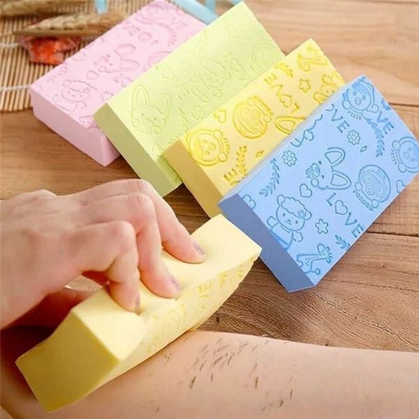 Magic Bath Sponge Baby Sponge esfoliando massagem Banho de banho de banho de chapéu de toalha para Bola de banheira de pele morta Acessórios multicoloridos