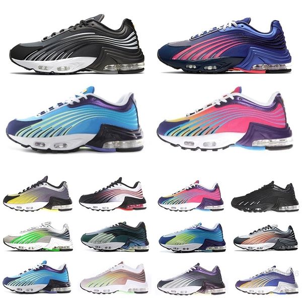 

tn plus 2 mens running shoes valor triple white blacks smoke red yellow green bright neon greys highlighted in blue and pink men women