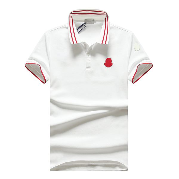 

mens monclair t shirts designer polo shirt luxury tees classic black white red blue trapstar, White;black
