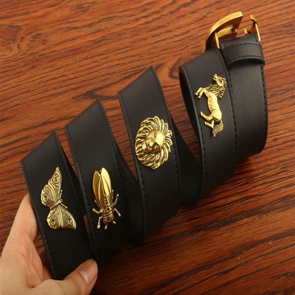

2018 new designer belts men jeans belts cummerbund belts for men women metal buckle strap188o, Black;brown
