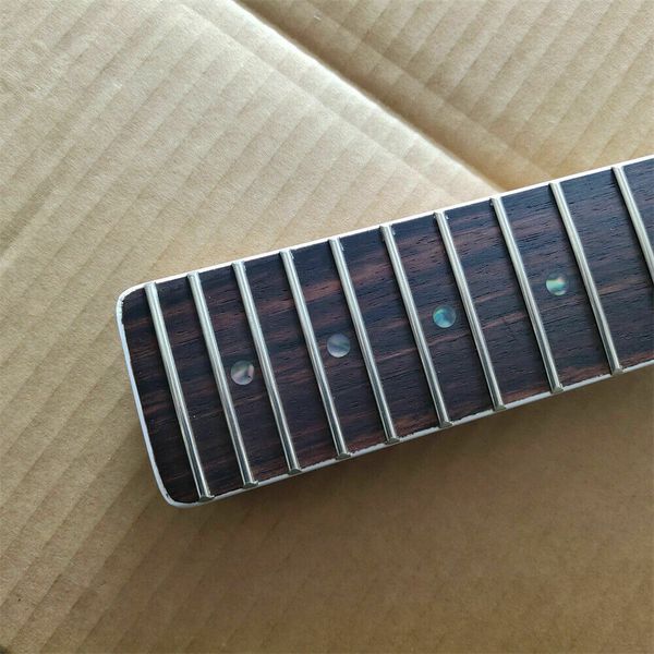 

new maple tele guitar neck part 22 fret 25.5inch rose fingerboard abalone dot