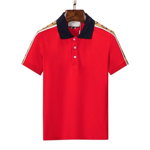 Rotes Polo-Shirt der Männer Designer-Mann-Mode-Pferd-T-Shirts beiläufige Männer Golf-Sommer-Polo-Hemd 2022 hochwertige reine Baumwolle High Street Trend Tees asiatische Größe M-XXXL