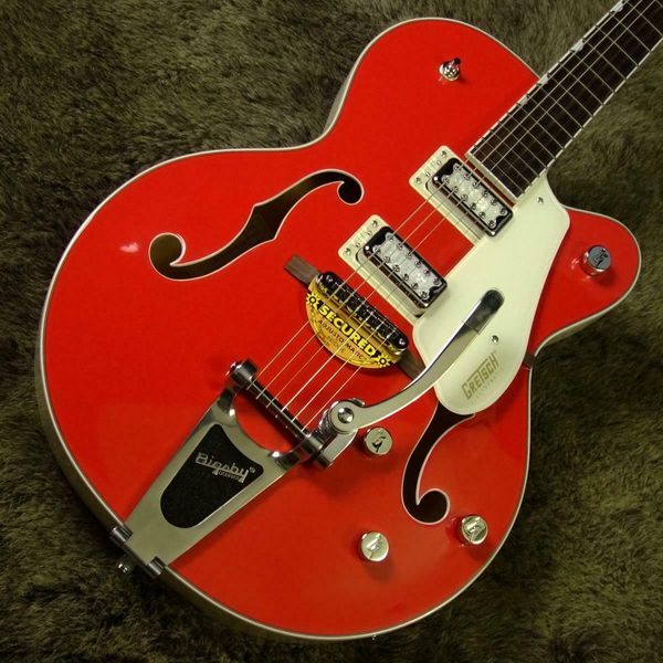 

g5410t ltd ed electromatic fiesta red/vintage white electric guitar