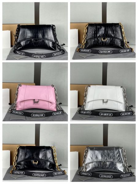 

2022 designer hourglass bag tote editor series project brand jointly small handbags luxury women classic womens alligator chain bag