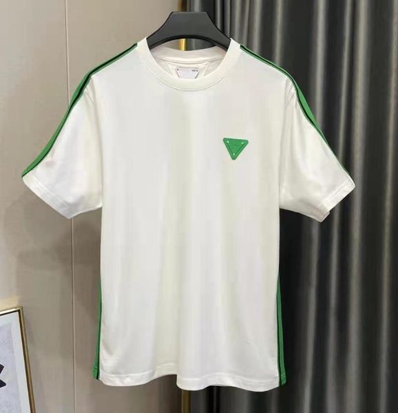 

designer striped shirt polos shirt letters men's high street fashion t-shirt, White;black