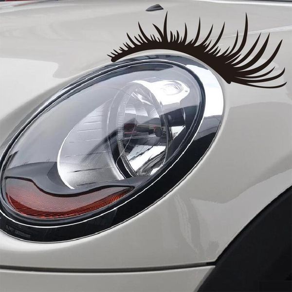 

car headlight eyebrow eyelash sticker bumper decorative personality fashionable reflective exterior decoration for men women