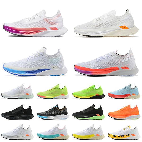 

professional zoomx streakfly proto trainers running shoes flash crimson runners pn dust neon gradient barely volt white black women men spor, White;red