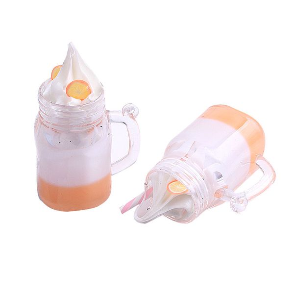 

milk tea cream cup miniature keychain bottle keychain fashion girl carpel rope pendant small gift accessories 122360