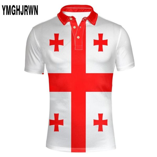 

georgia shirt diy custom made name number geo polo shirt nation flag ge georgian country print po s clothing 220608, White;black