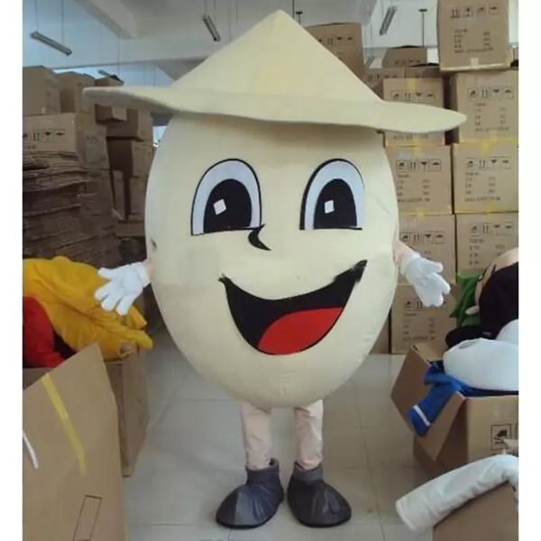 

2022 lovely peas mascot costume halloween christmas fancy party dress cartoon character outfit suit carnival adults outfit, Red;yellow