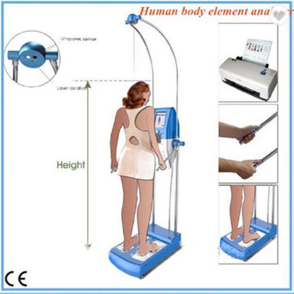 Analisador de composição de gordura corporal BMI WiFi Auto Elements Analysis Manual de pesagem de peso de beleza Redução de peso