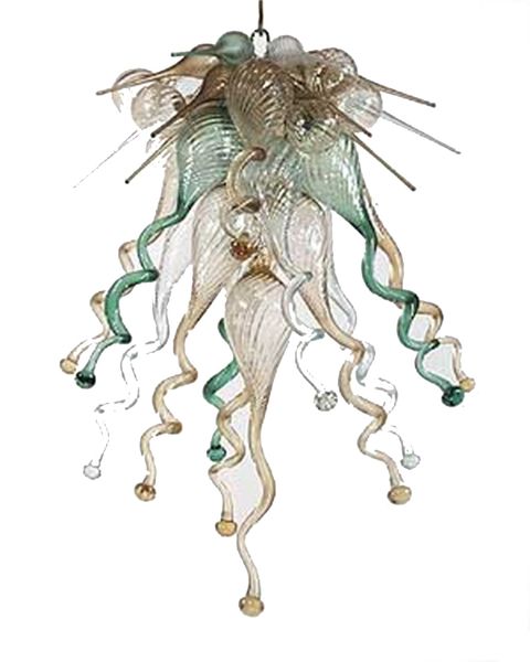 

modern glass chandelier custom shape chihuly style lighting decoration