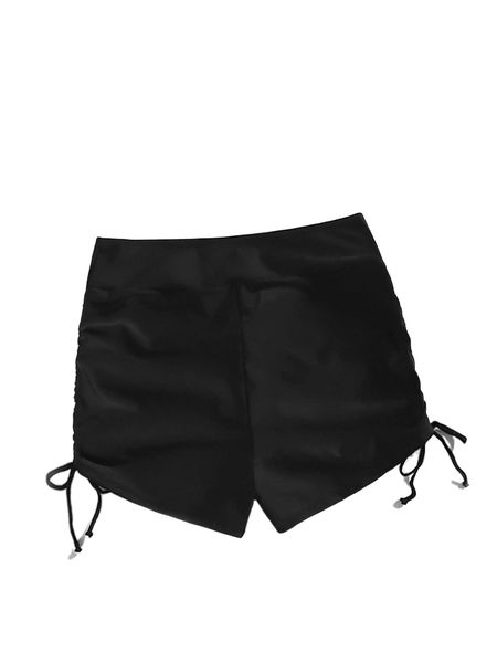 

plus solid swim shorts i5db#, Black