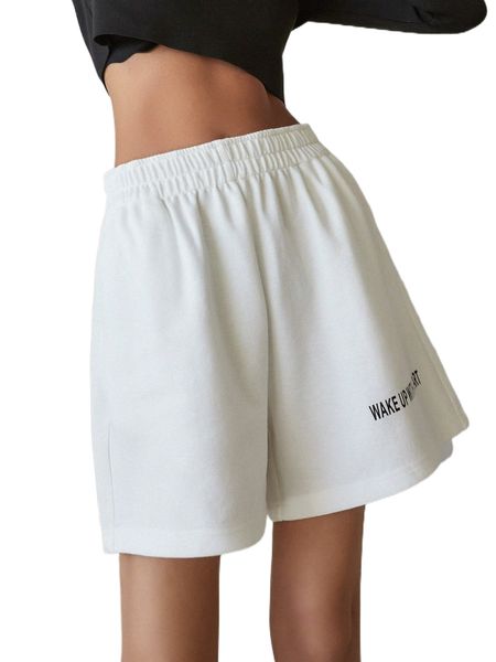 

dazy slogan graphic track shorts t3ix#, White;black