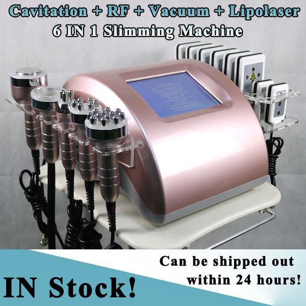 

cavitation 40k 6 in 1 slimming machine lipolaser body shaping machines vacuum therapy rf skin tightening beauty equipment