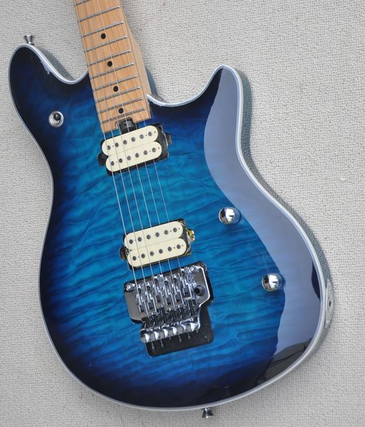 

electric guitar body basswood flame maple chrome hardware support custom