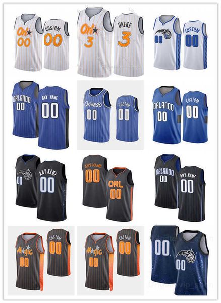 

75th custom men women youth orlando''magic''penny 1 hardaway tracy 1 mcgrady chuma 3 okeke moritz 21 wagner basketball j, Black;red