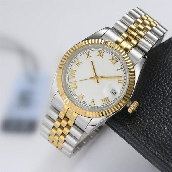 

mens mechanical watch 36/41mm automatic stainless steel luminous waterproof mechanical womens watchs couple classic watches montre de luxe g, Slivery;brown