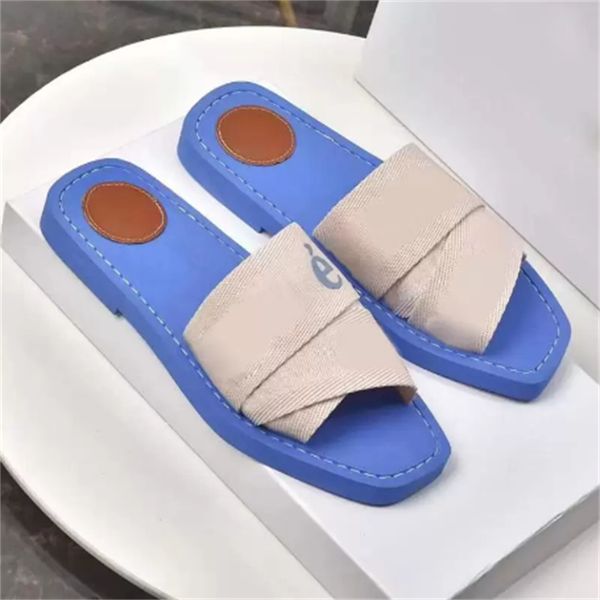 

luxury designer new cross woven printed letter slippers, Black
