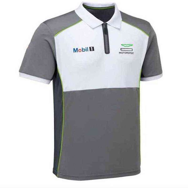 

2021 new formula one f1 team racing t-shirt lapel short sleeve polo shirt motorsport same style customization, White;black