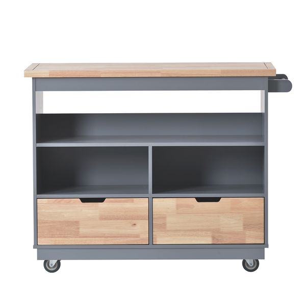 

dining room kitchen cart rolling mobile kitchen island solid wood with 2 drawers tableware cabinet