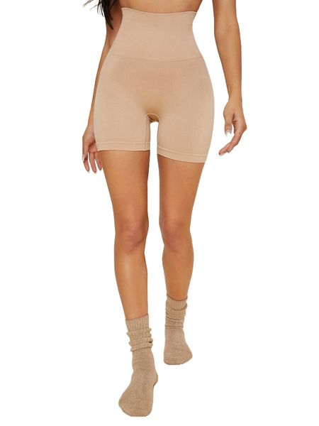 

high waisted shapewear shorts y51k#, Black;red
