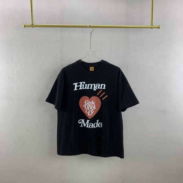 

22ss cartoon letter print t shirt men women cotton tees summer, Black;brown