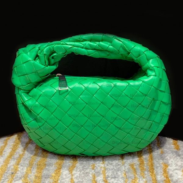 Koeienhuid MINI Jodi Bag Vrouwen Knot clutch bag Leer weven Jode Tassen Luxe Designer Weave Handtas Merk Hobo Knit Tote Wallet Lady Handtassen Meerdere kleuren