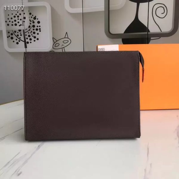 

fashion cosmetic bags for man special canvas clutch brown flower designer toilet pouch xl makeup case men briefcase m47542 luxu