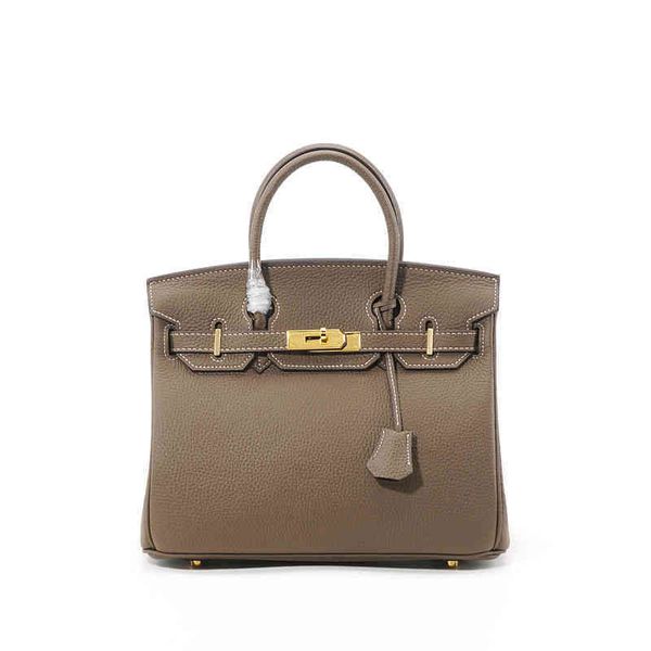 

brand h bags handbags women designer 2022 women's herme brikins bag litchi pattern fashion red bridal one shoulder cross carrier