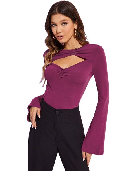 

x c-era cut out front ruched tee w1dz#, White