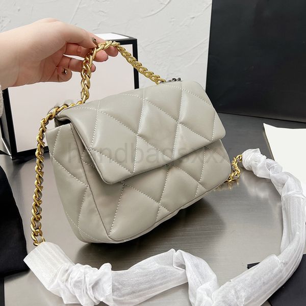 

designer bags handbag 2022ss lady lambskin real leather quilted flap tote classical fashion womens luxury mini purse ghw crossbody shoulder