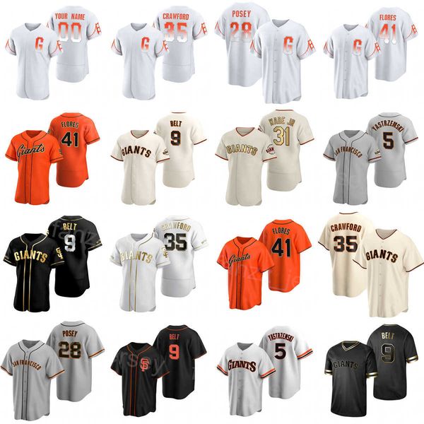 

man woman youth baseball 28 buster posey jersey 5 mike yastrzemski 41 wilmer flores 31 lamonte wade jr 9 brandon belt 35 brandon crawford bl, Blue;black