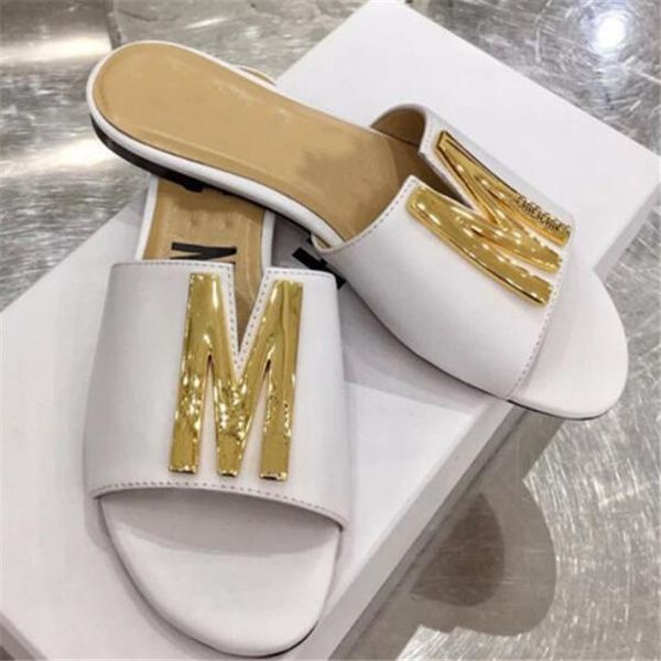 

genuine leather womens sandals beach slide fashion slippers ladies summer shoes chaussure, Black