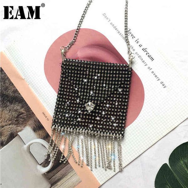 

evening bags [eam] summer luxury designer tassel chain evening wedding shiny bag women versatile fashion shoulder messenger bags 18b0953 220