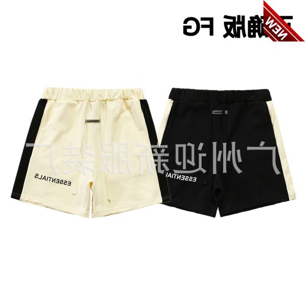 

50% off discount splicing fg shorts right s multi thread trendy summer new lanyard elastic guard pants factory direct sale, Black