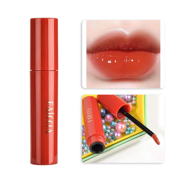 

girls lipstick cloud mirror water gloss lip glaze #01 yangzhi manna 1pc