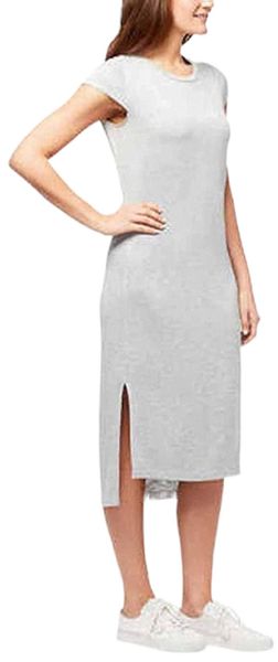 

simpson ladies' midi dress b1x7#, Black;gray