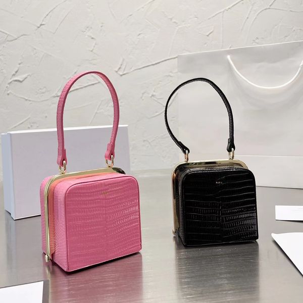 Дизайнерские сумки, роскошные женские милые квадратные сумки, черные, розовые, кошелек для отдыха, женский кошелек, классические изысканные сумки
