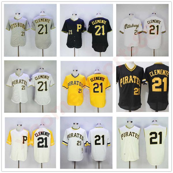 

Men Women Youth Baseball Retire 21 Roberto Clemente Jerseys 1960 1962 1971 Vintage Cooperstown Flexbase Cool Base Pullover Embroidery And, As shown in illustration