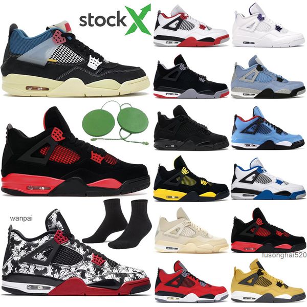

men women basketball shoe 4s military black sail 4 infrared university blue black cat fire red royalty neon dark mocha pine green outdoor