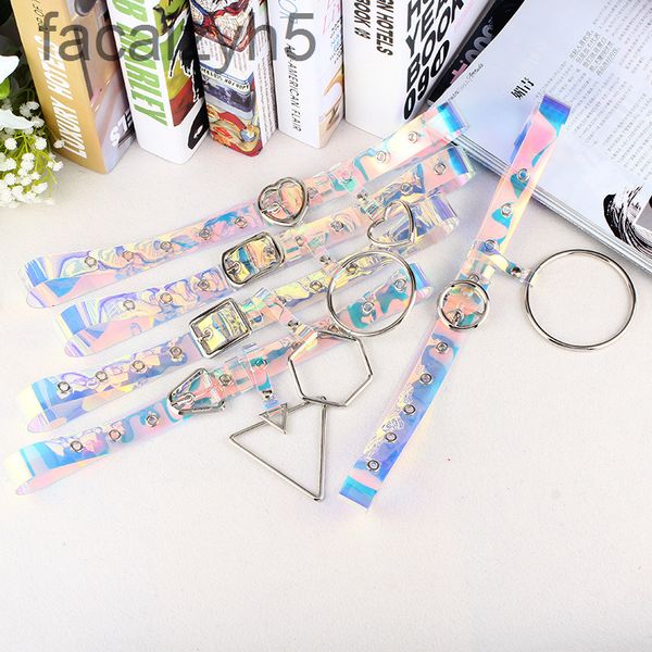 

belts designer beltnew fashion laser colorful transparent belt84qn2020, Black;brown
