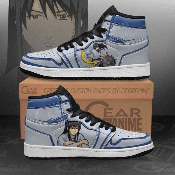 

katsura kotaro sneakers gintama custom anime shoes, Black