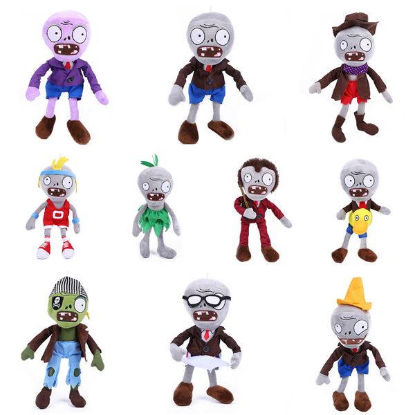 

plants vs zombies plush doll toy cone head newspaper cartoon game cosplay anime characters children's gift 49 plant zombie plush